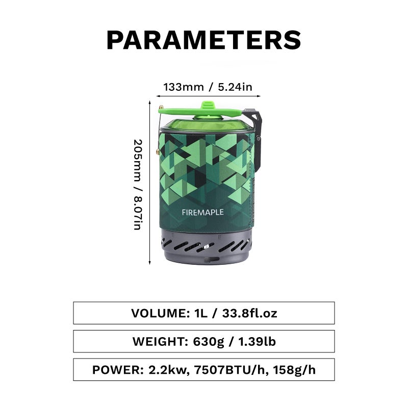 Fire-Maple Fixed Star 2 Backpacking and Camping Stove System - Outdoor Propane Camp Cooking Gear, Portable Pot/Jet Burner Set, Ideal for Hiking, Trekking, Fishing, Hunting Trips and Emergency Use - Image 4